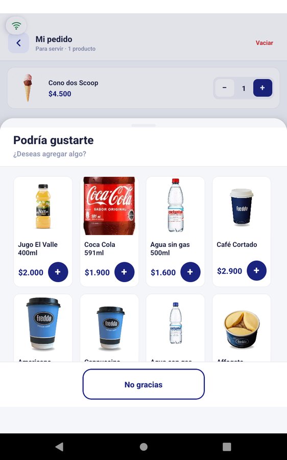 Sugerencias antes de pagar
